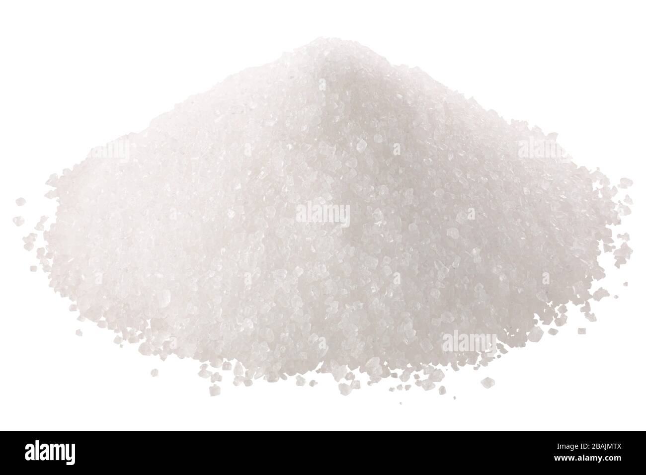 Pila de azúcar blanco cristalino, aislada Fotografía de stock - Alamy