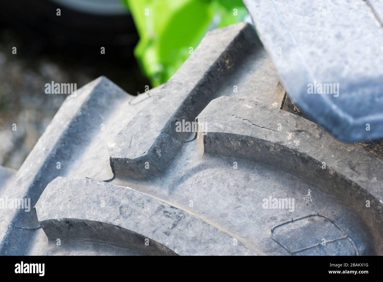 Ruedas del tractor Foto de stock