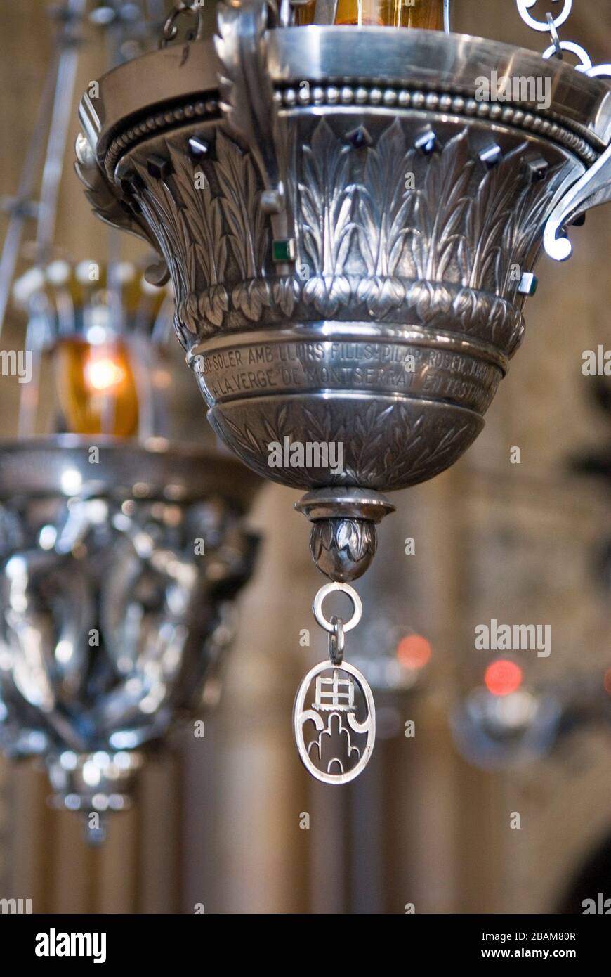 Cambril de la Matre de Déu de Montserrat, Monestir de Montserrat, Montserrat, Cataluña, Europa Foto de stock