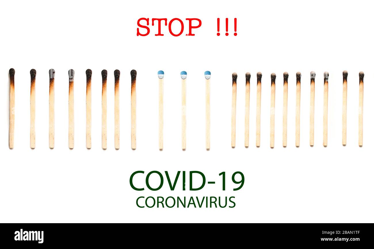 Concepto de distancia social para la seguridad epidémica. Covid-19 y Coronavirus. Mantenga la distancia para evitar el contagio. Oncópto. Salud Foto de stock