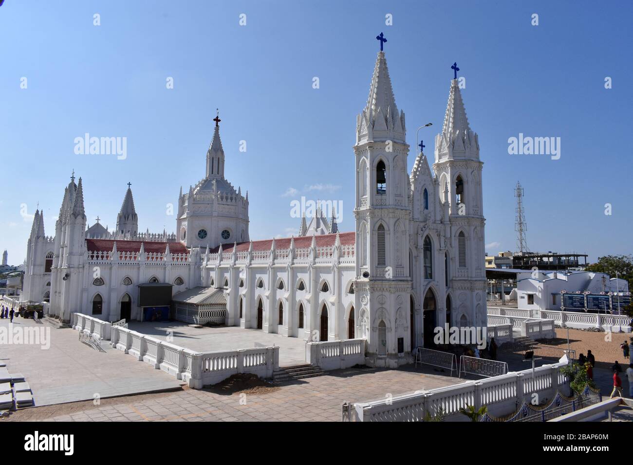 Annai Velangkanni Iglesia Foto de stock