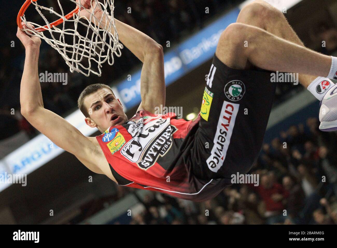 El jugador lituano de baloncesto Jonas Valanciunas Foto de stock