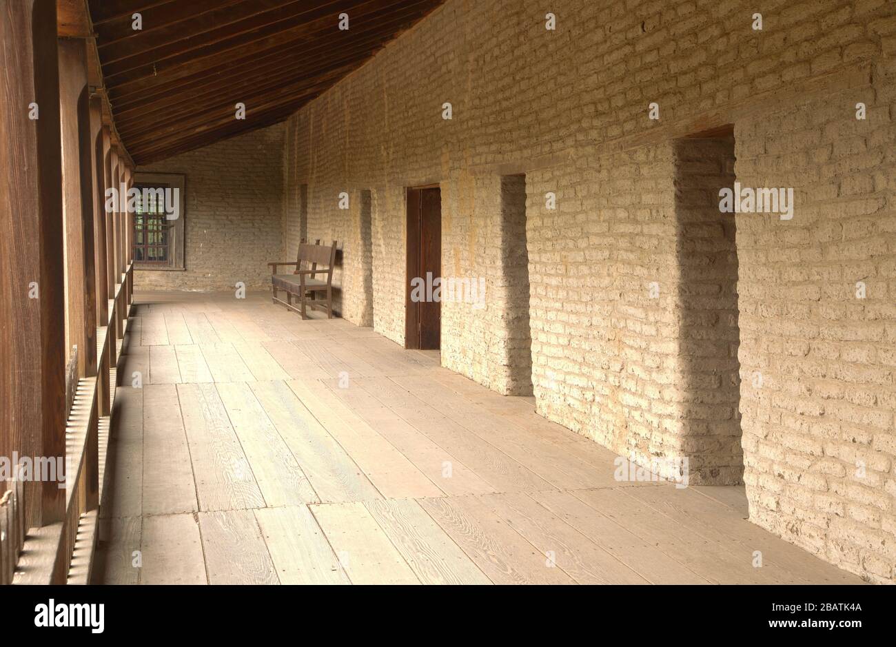 Petaluma Adobe, Petaluma Adobe State Historic Park, California Foto de stock