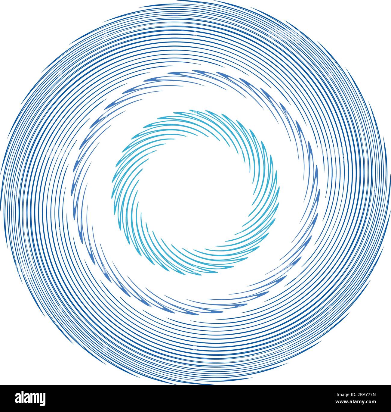 ciclo monocromo, anillos concéntricos de ciclo. espiral de revolución