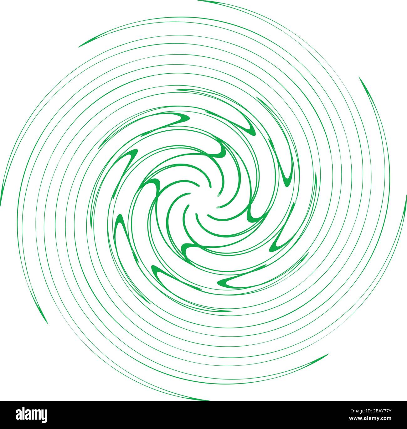 ciclo monocromo, anillos concéntricos de ciclo. espiral de revolución