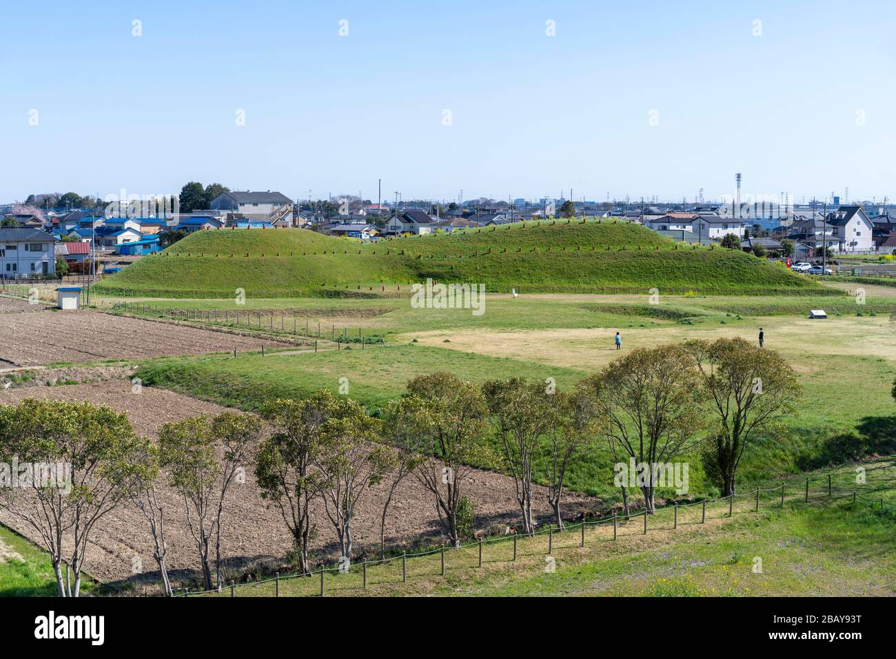 Shogunyama kofun, el antiguo parque de tumbas Sakitama, la ciudad de