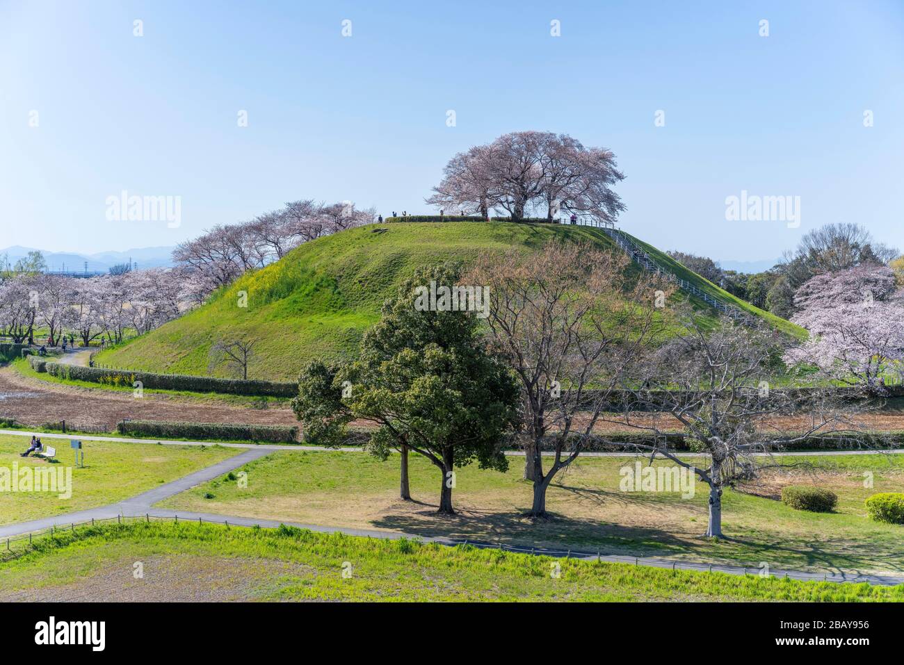 Maruyama kofun, el antiguo parque de tumbas Sakitama, la ciudad de