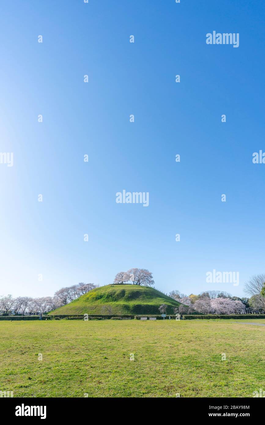 Maruyama kofun, el antiguo parque de tumbas Sakitama, la ciudad de