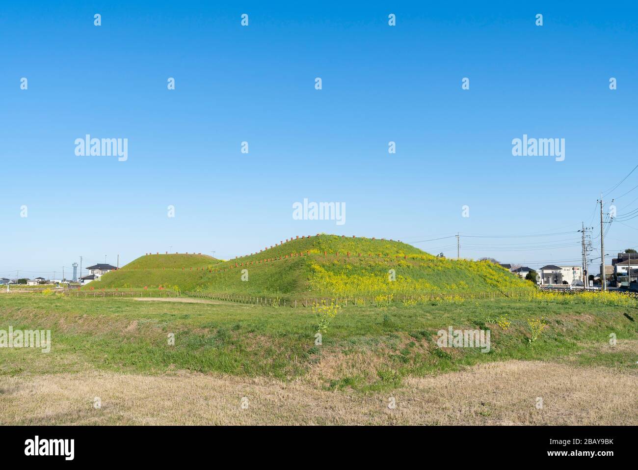 Shogunyama kofun, el antiguo parque de tumbas Sakitama, la ciudad de