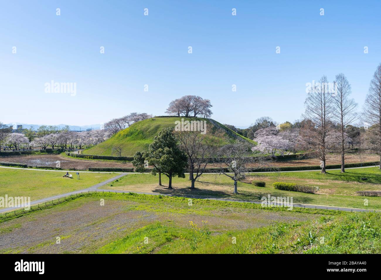 Maruyama kofun, el antiguo parque de tumbas Sakitama, la ciudad de