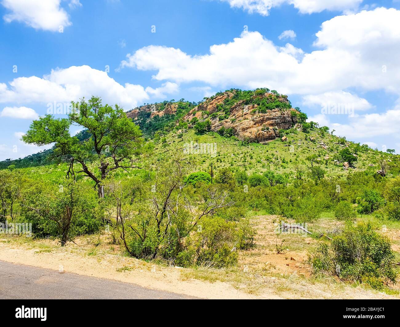 Una de las muchas rocas en Kruger Foto de stock