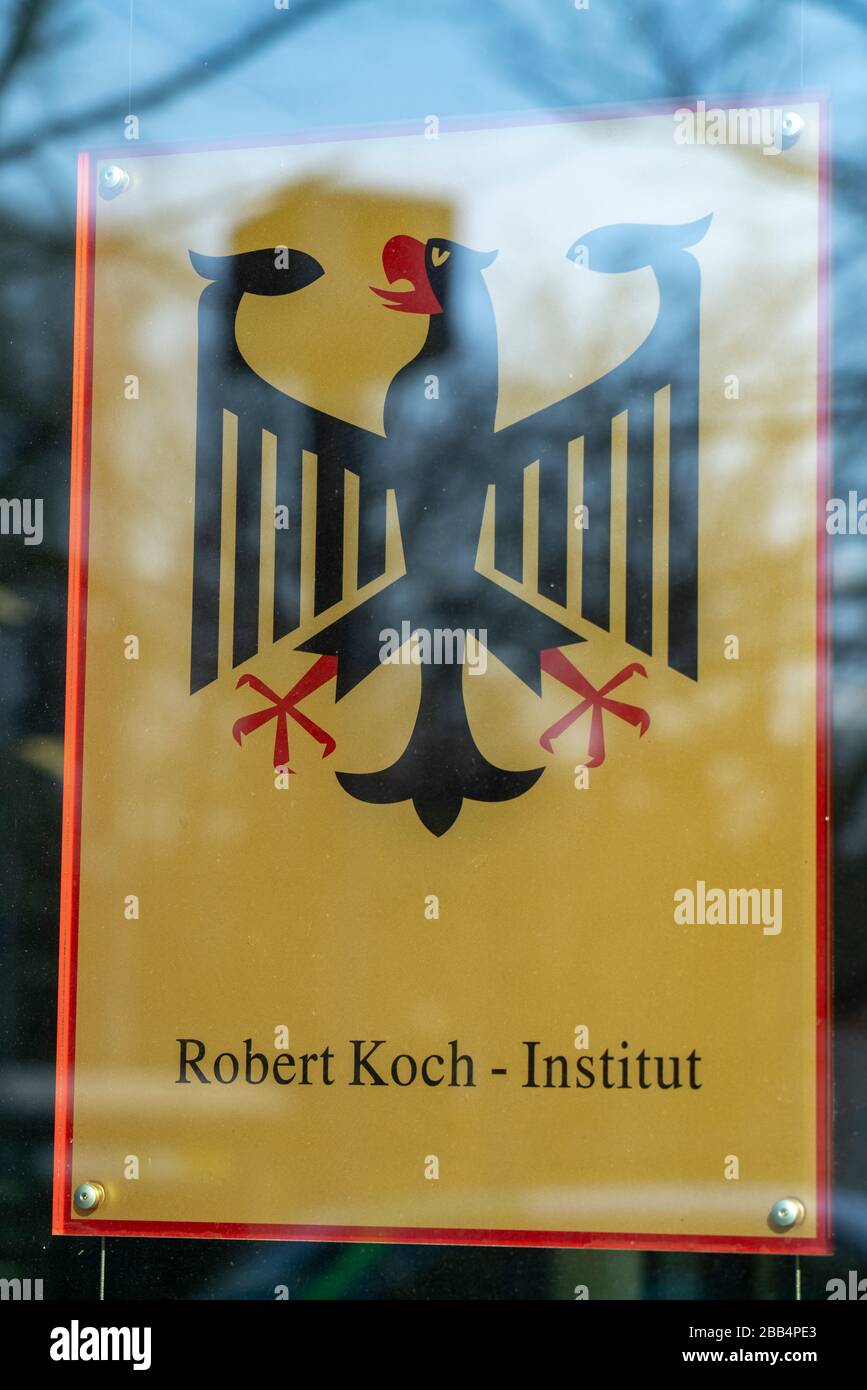 Robert Koch Institut Seestrasse 10 Boda, Berlín . Deutsche Bundesoberbehörde für Infektionskrankheiten und nicht übertragbed Krankheiten Foto de stock