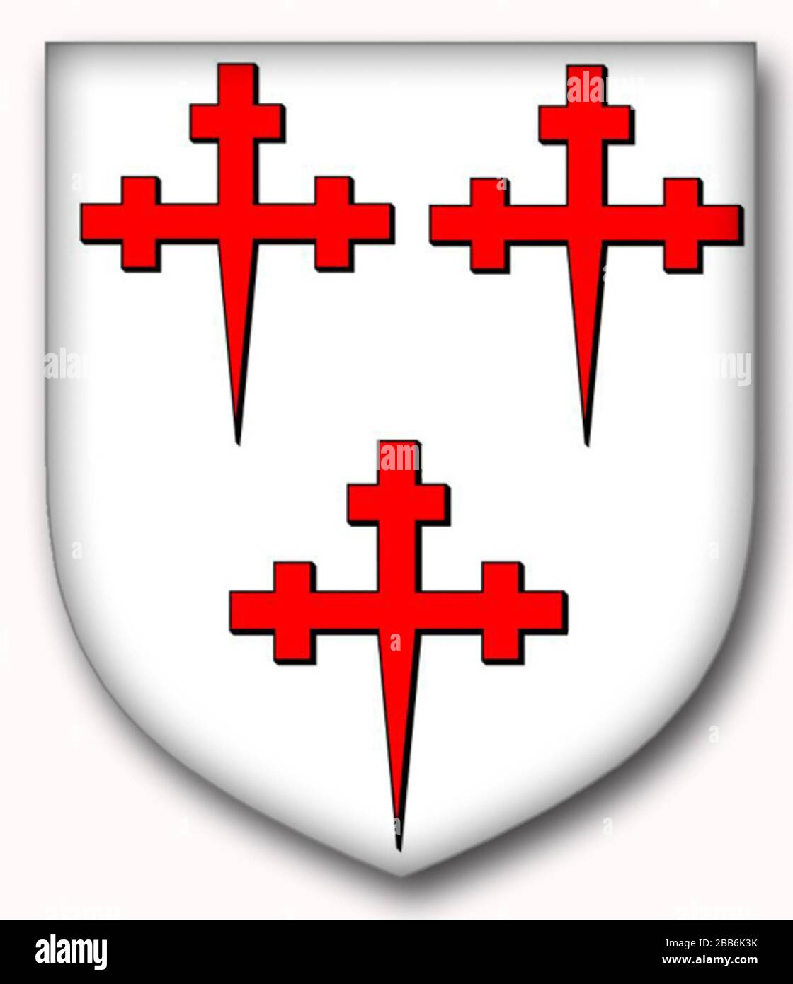 'Inglés Escudo de armas de la familia del Arzobispo Adamson