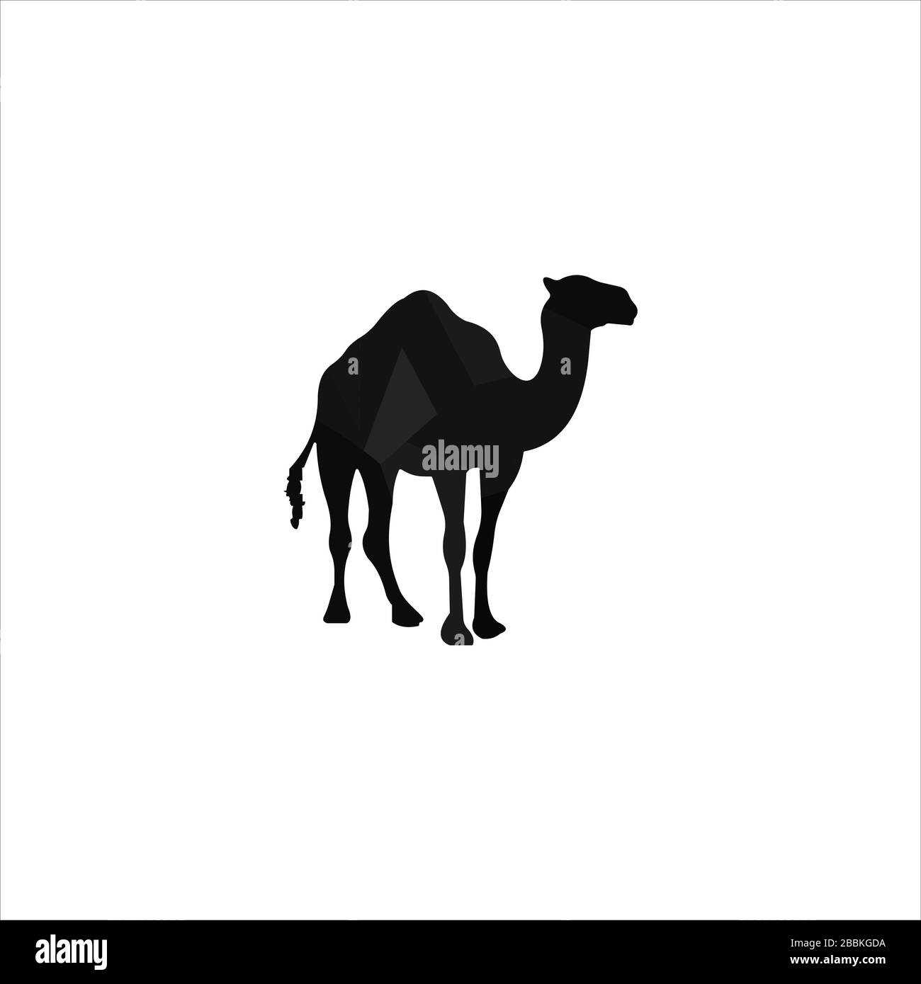 Plantilla de diseño de logotipo de camello animal Ilustración del Vector