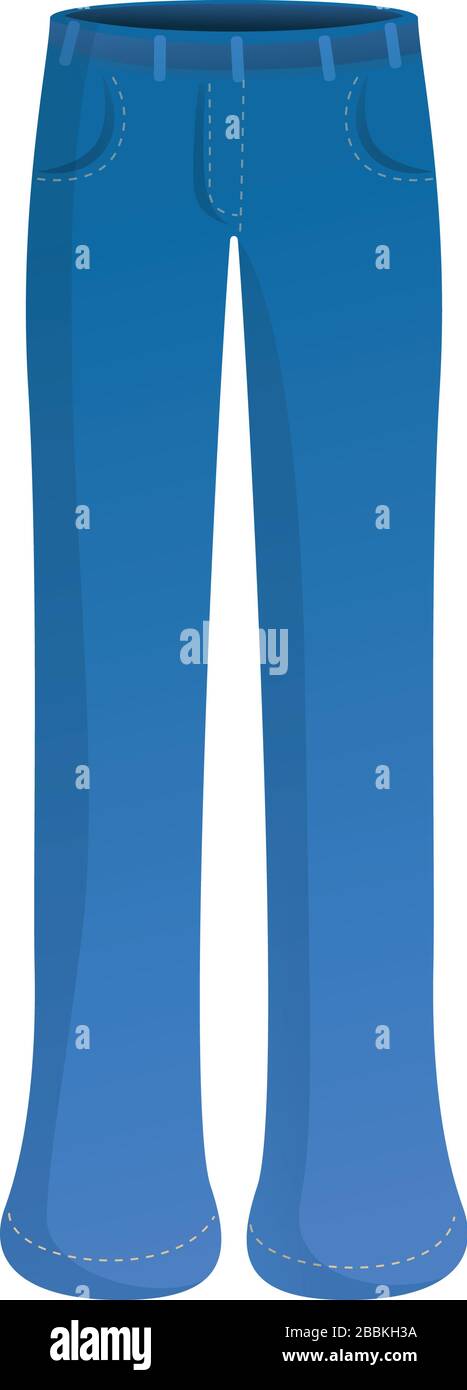 Icono de jeans retro. Dibujos animados de jeans retro icono vector para  diseño web aislado sobre fondo blanco Imagen Vector de stock - Alamy