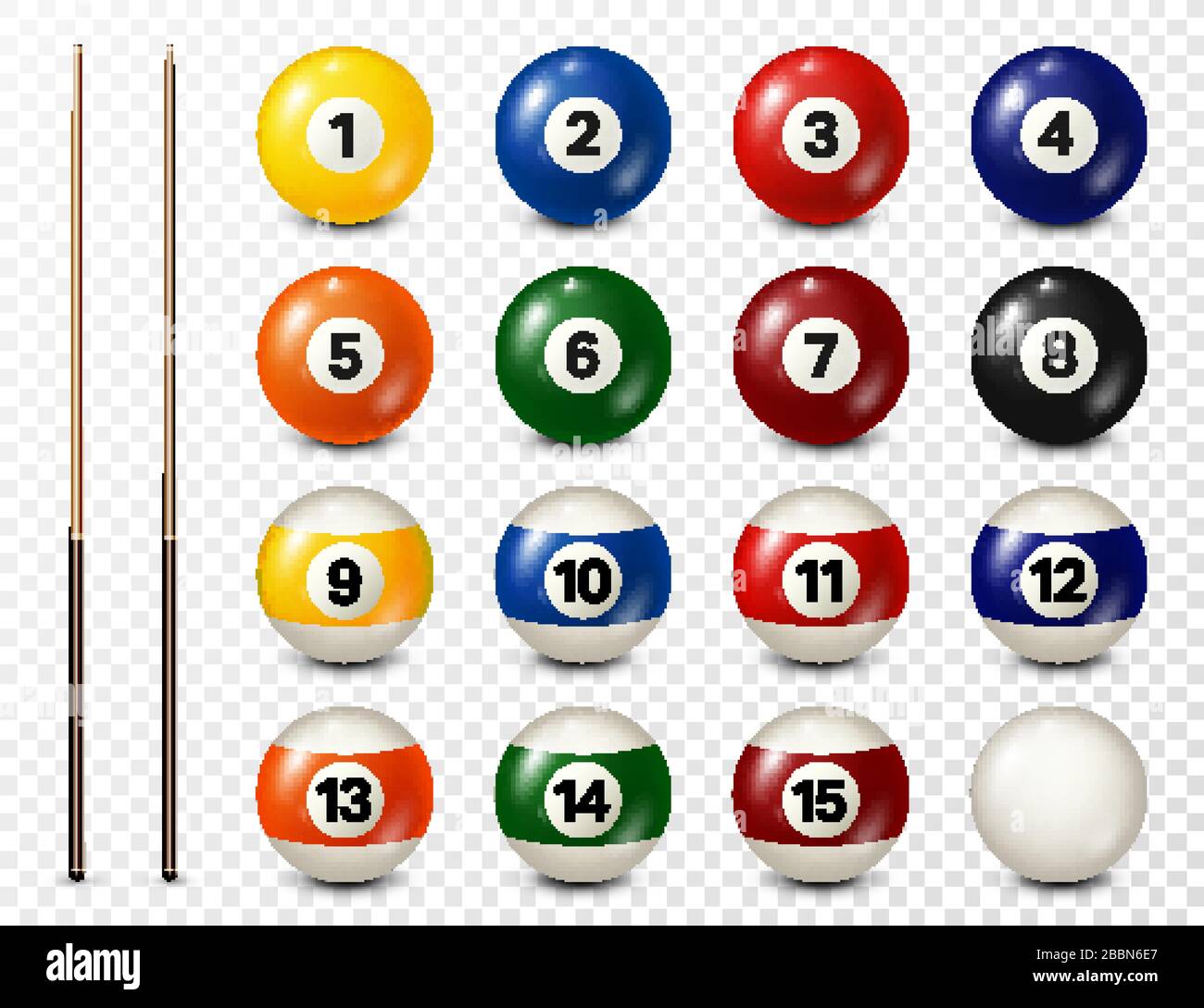 Billar, pelotas de billar con colección de números. Bola de snooker