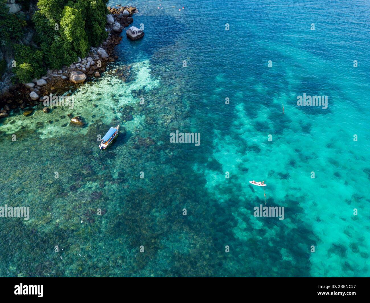 Pulau Tioman Drone vista Malasia Foto de stock
