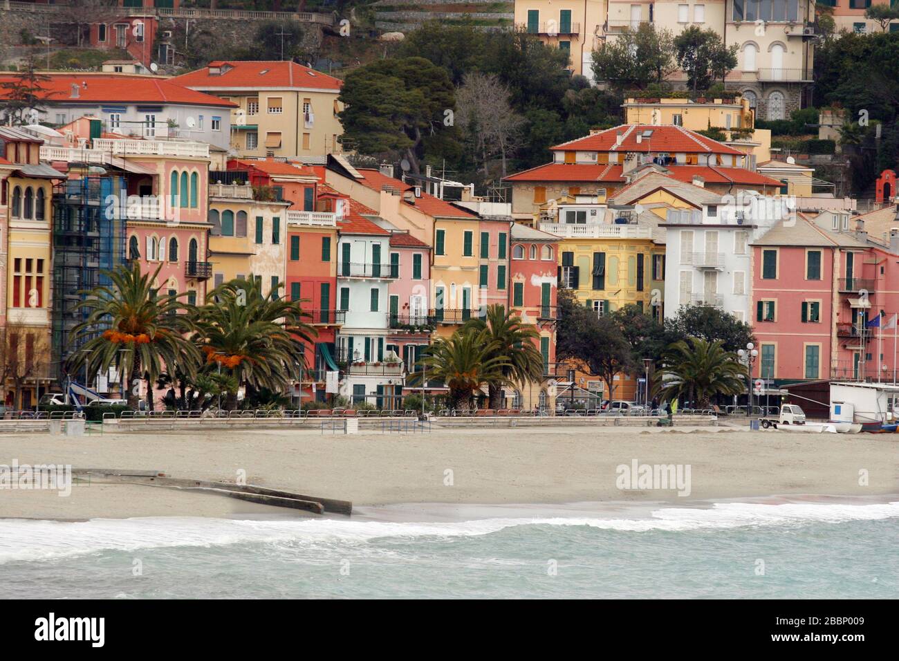 Celle Ligure seashore, Liguria, Italia, Europa Foto de stock