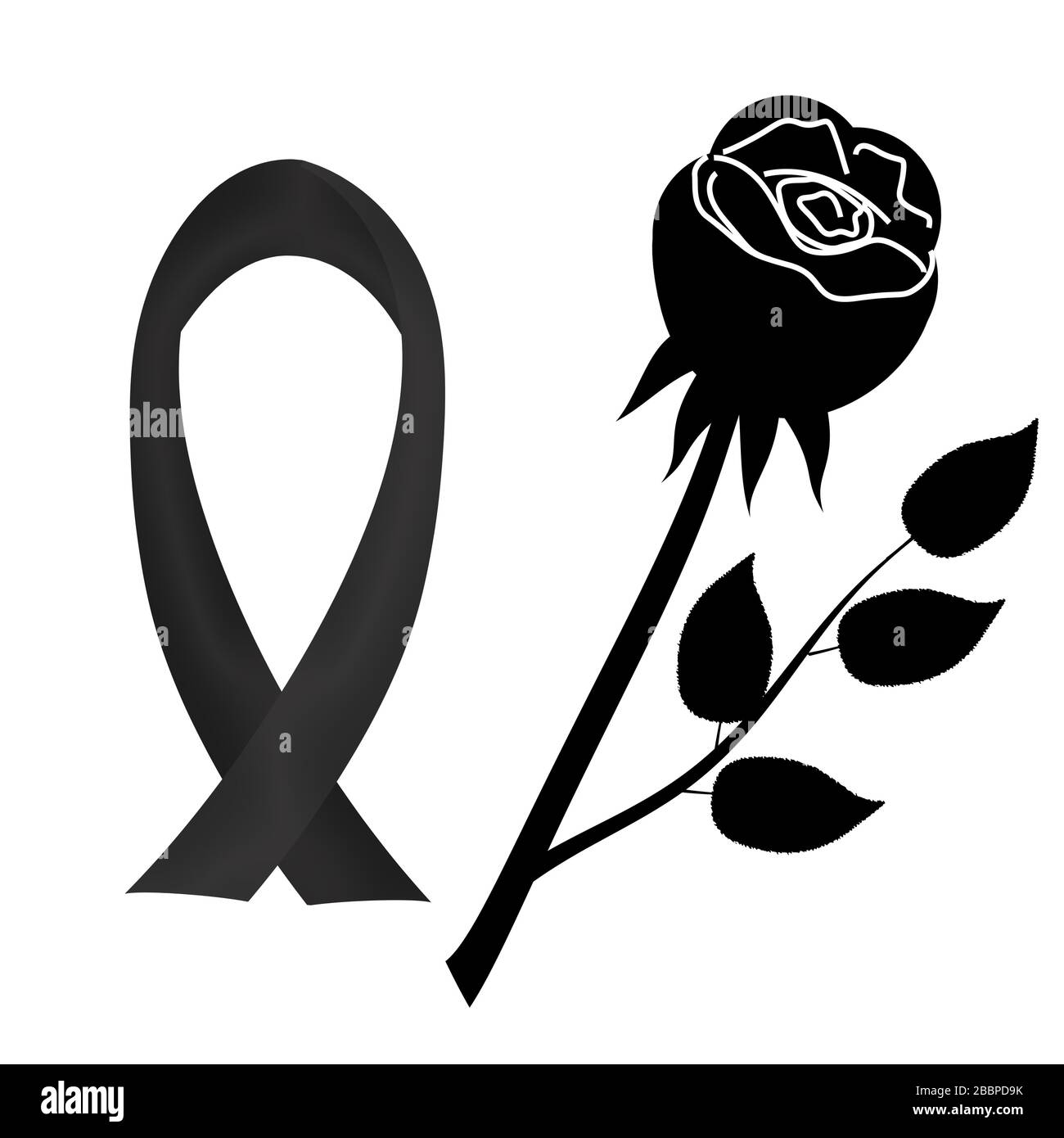 Imagenes De Rosas Negras De Luto Cinta de luto fotografías e imágenes de alta resolución - Alamy