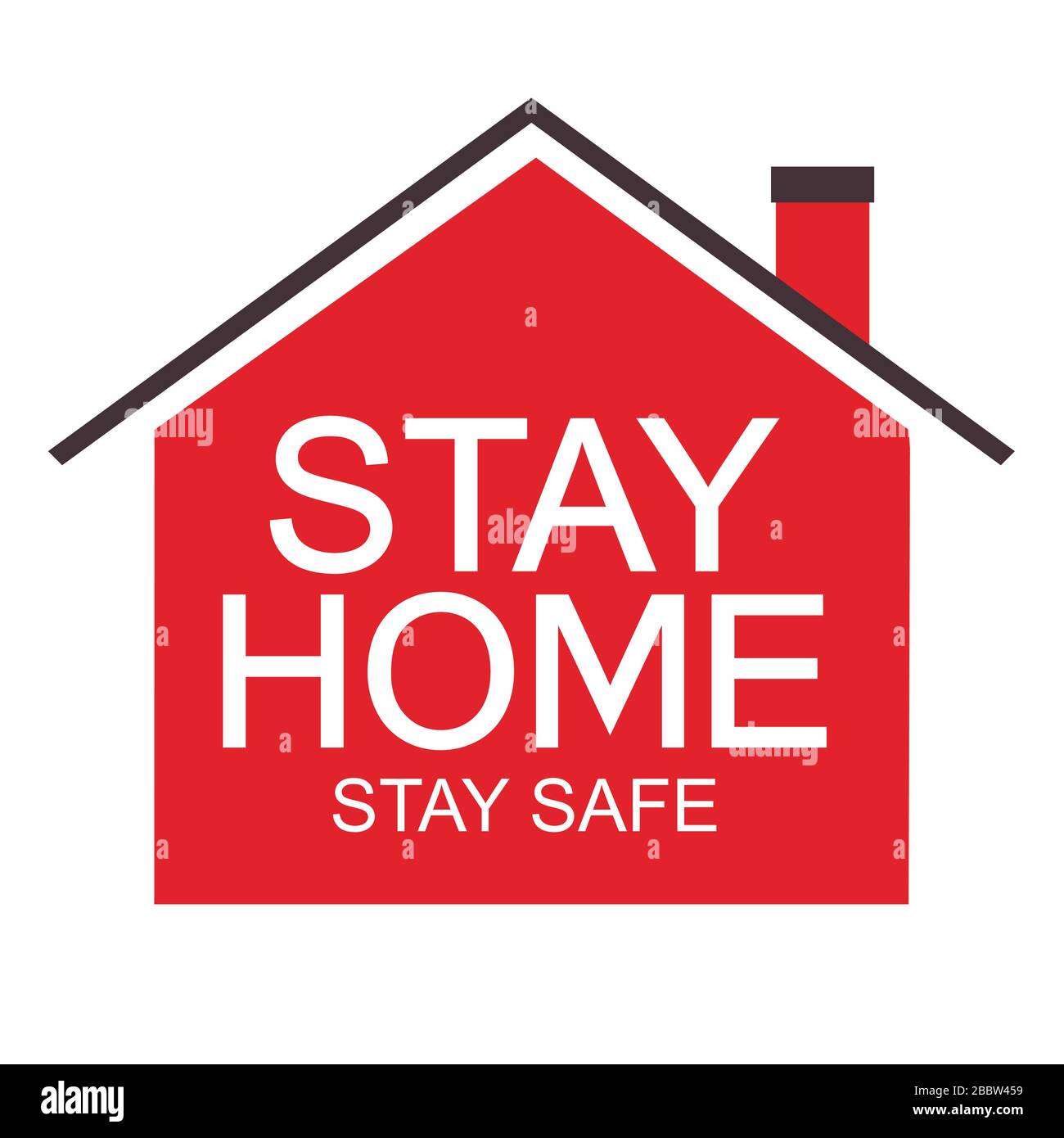 Quédate en casa. Campaña de concienciación de carteles y prevención de coronavirus en las redes sociales Stay Safe. Ilustración vectorial EPS10 Ilustración del Vector