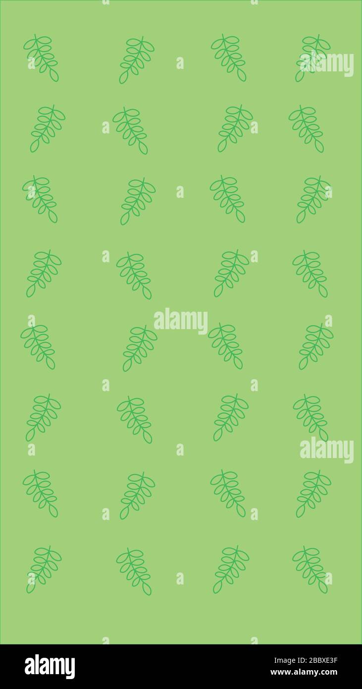 Patrón de hojas verdes Ilustración del Vector
