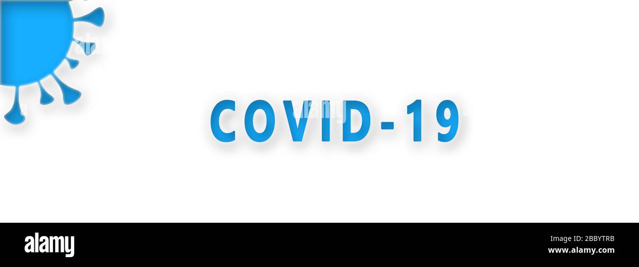 coronavirus, virus covid-19, enfermedad, epidemia, peligro de fiebre, información de banner, información Foto de stock