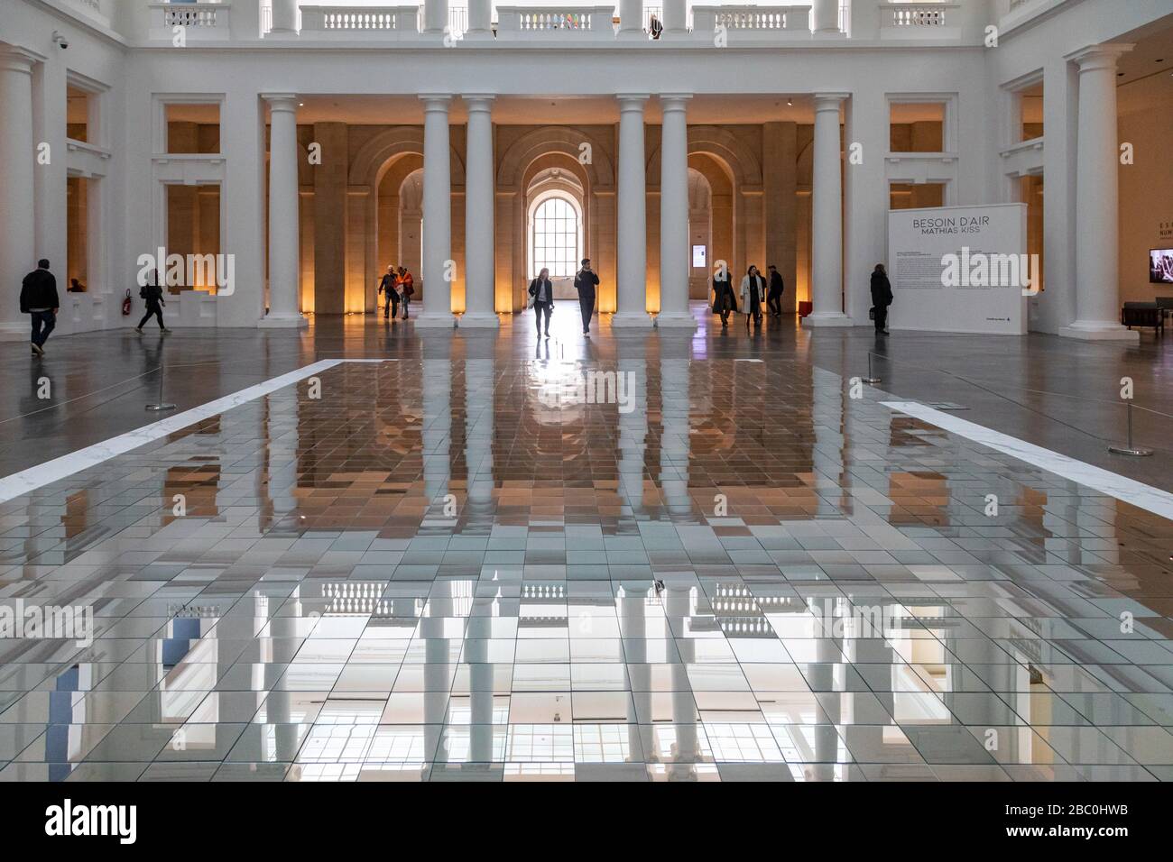 EL ATRIO, EL PALACIO DE BELLAS ARTES, LILLE, NORTE, FRANCIA Foto de stock