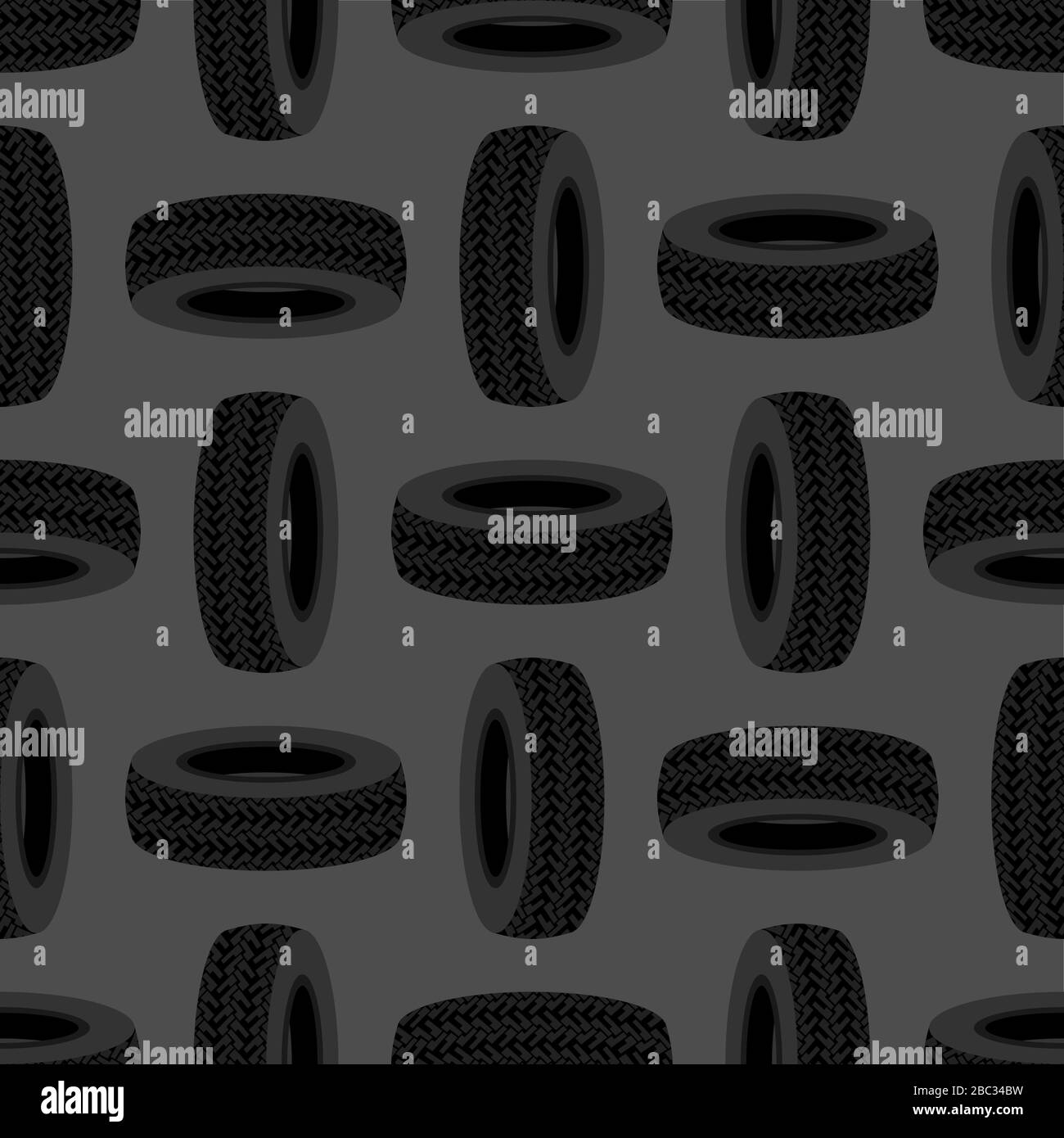 Patrón de neumáticos sin costuras. Fondo de neumático de goma de coche.  Textura vectorial Imagen Vector de stock - Alamy