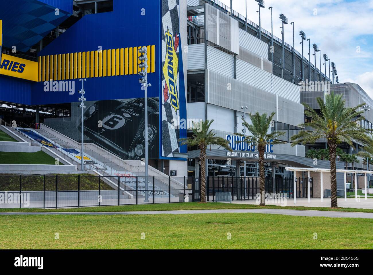 Sunoco Gate en Daytona International Speedway en Daytona, Florida. (EE. UU.) Foto de stock