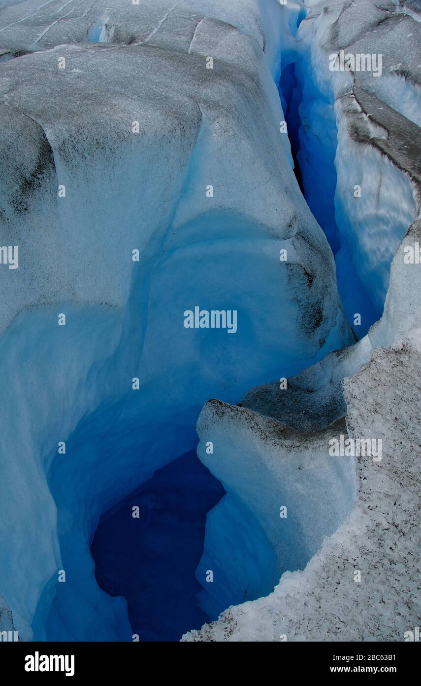 Glaciar Perito Moreno Argentina Edad de hielo Azul Foto de stock