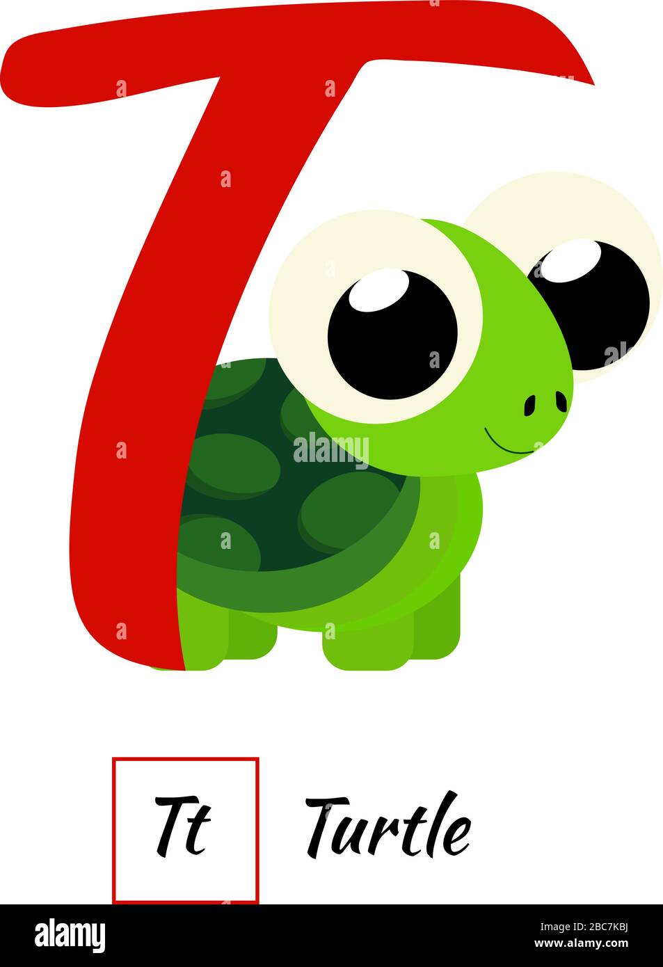 Abecedario En Ingles Para Niños Lento Turtle word Imágenes recortadas de stock - Alamy