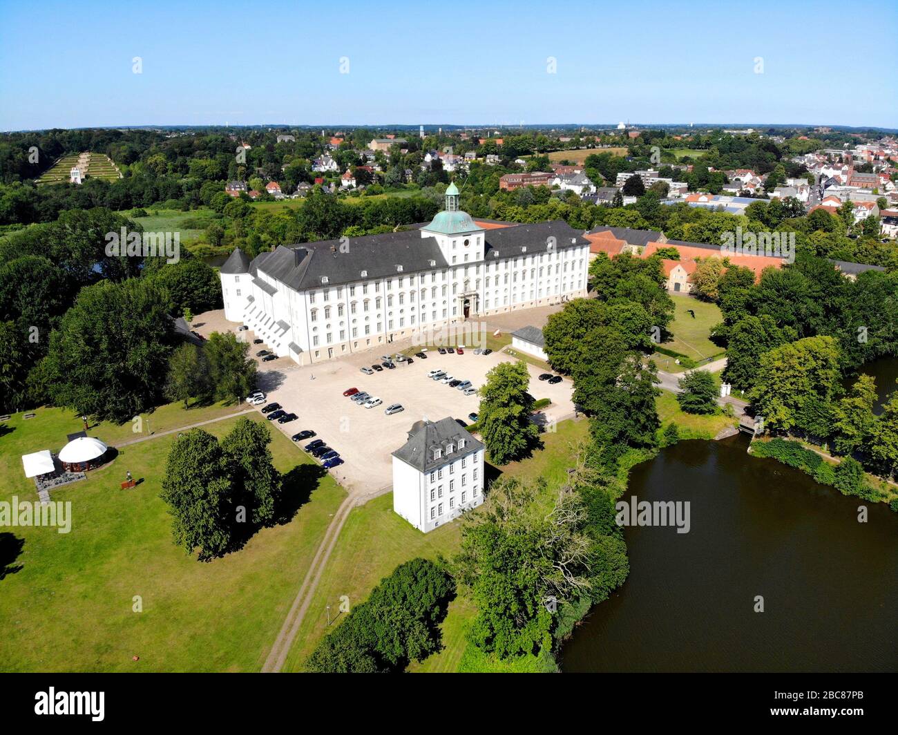 Schloss Gottorf en Schleswig Foto de stock