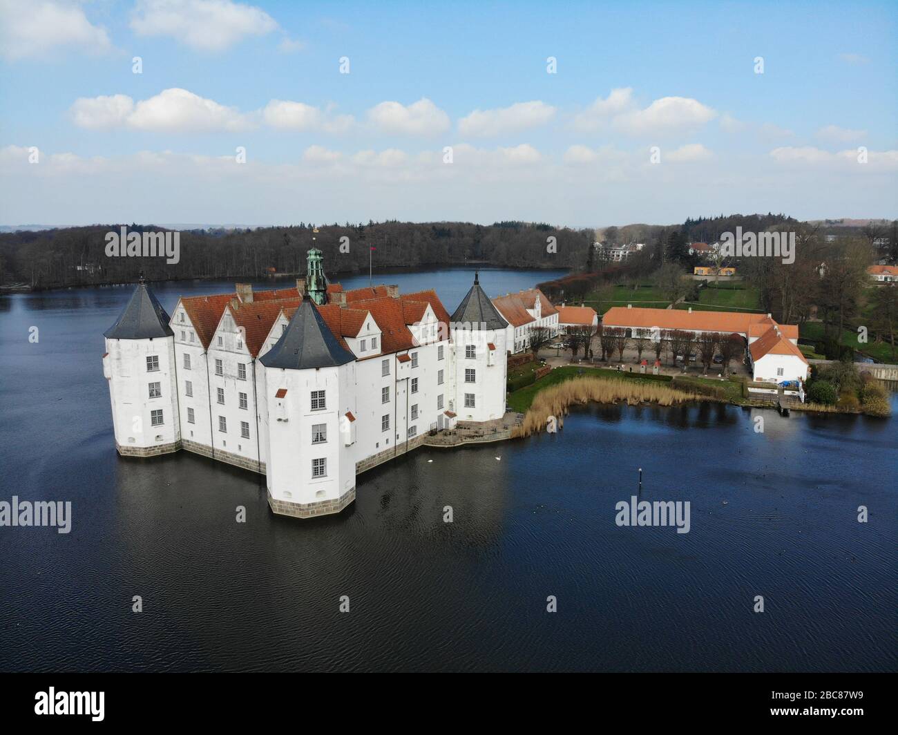 Das Schloss Glücksburg en Schleswig-Holtein Foto de stock