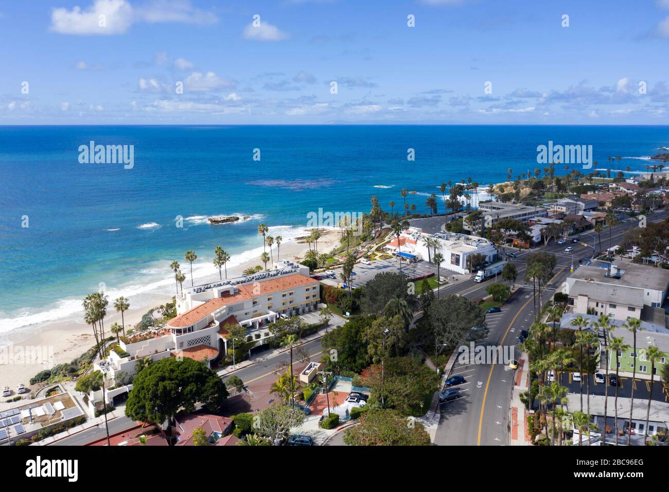 Vistas aéreas de Laguna Beach, California Foto de stock