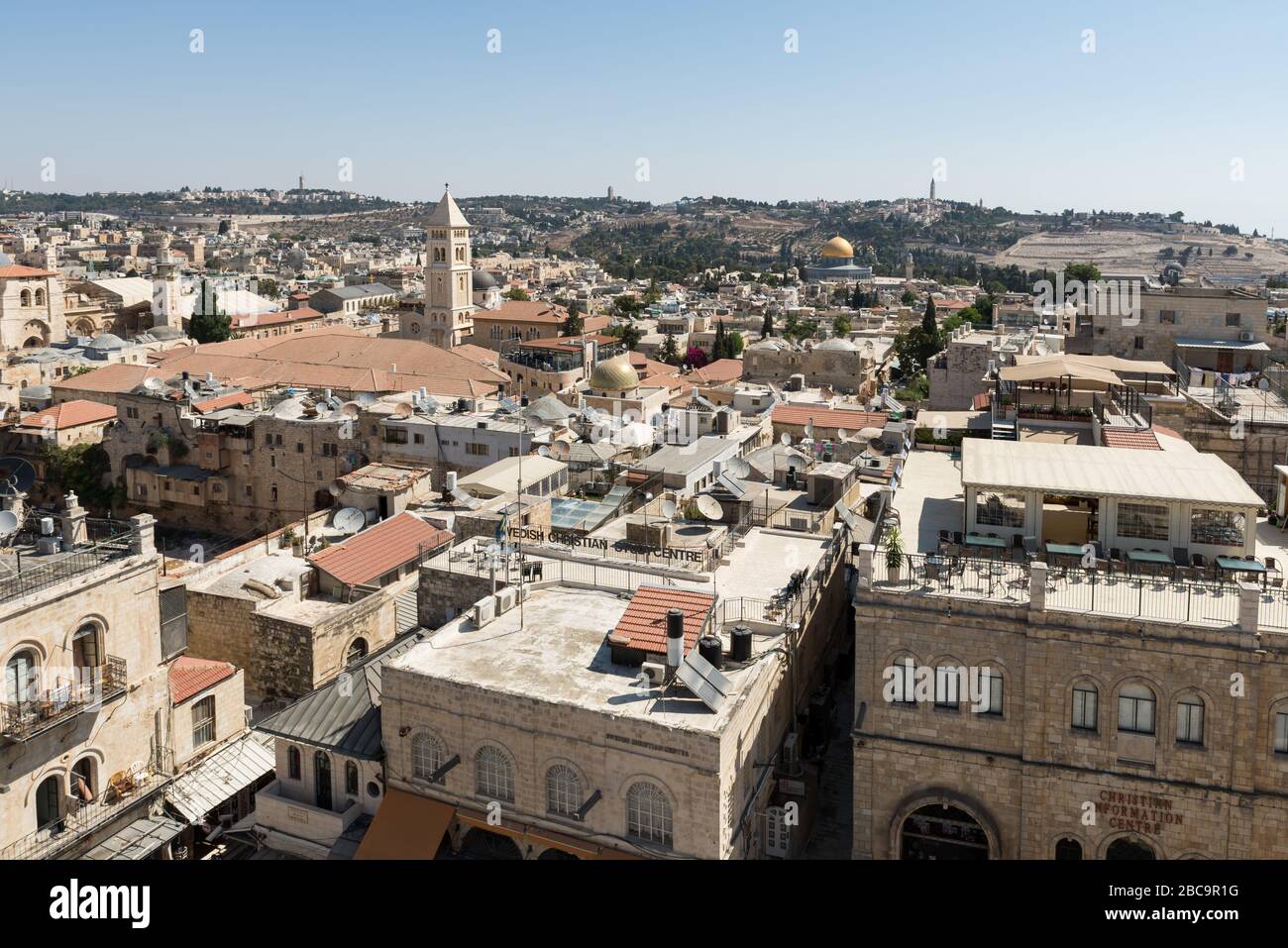Torre de David en la Ciudad Vieja de Jerusalén Foto de stock