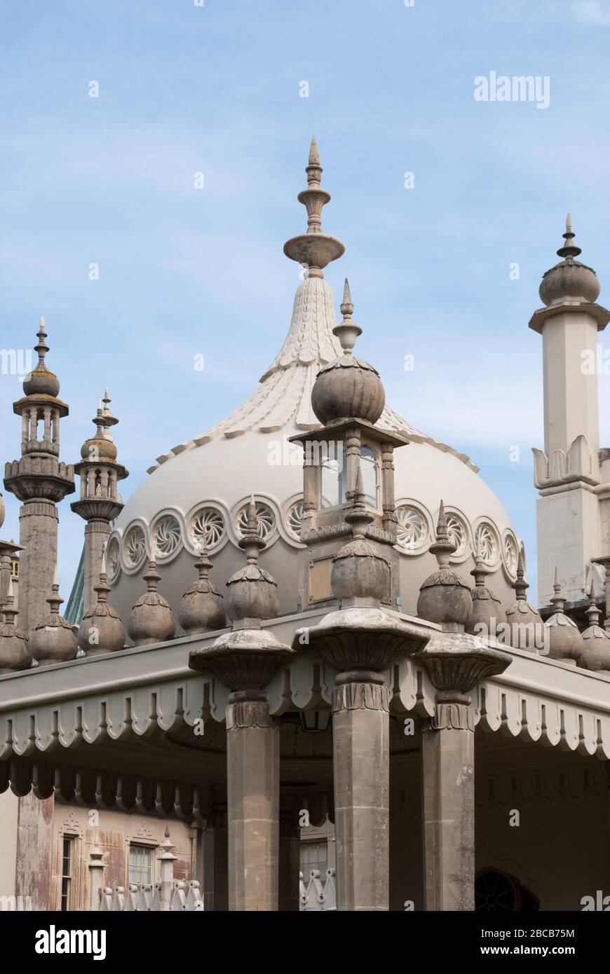 Stone Royal Pavilion, 4/5 edificios de pabellón, Brighton BN1 por John Nash Foto de stock