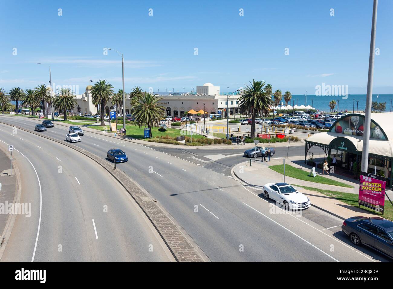 The Esplanade, St Kilda, Melbourne, Victoria, Australia Foto de stock
