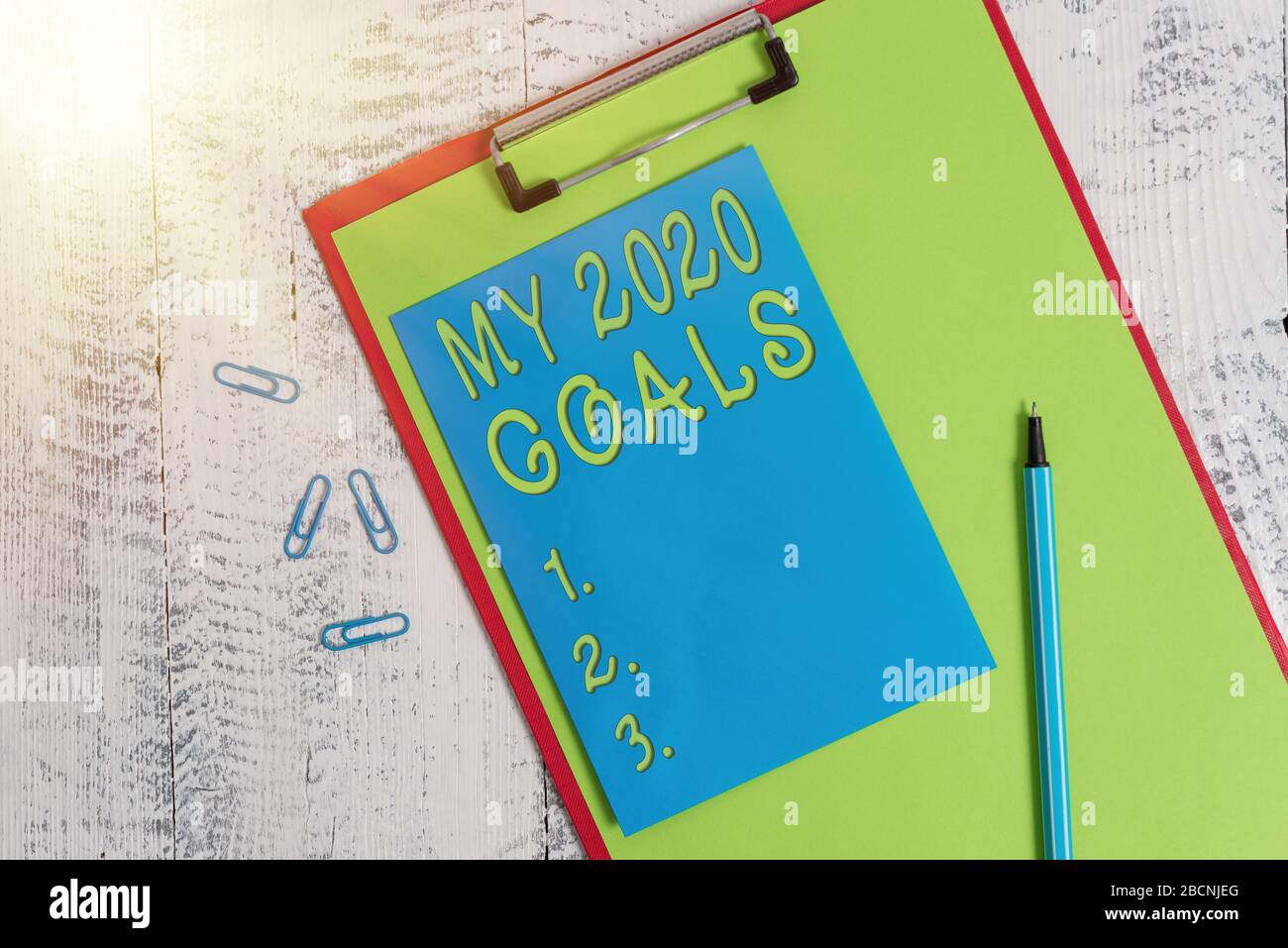 Escritura conceptual de mano mostrando mis 2020 metas. Concepto que significa configurar