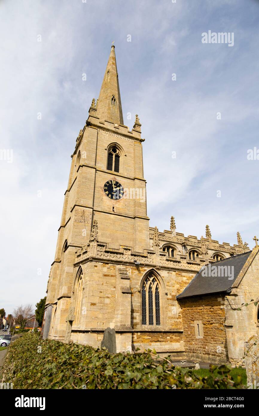La iglesia del pueblo de San Sebastián, gran Gonerby, Grantham, Lincolnshire, Inglaterra Foto de stock
