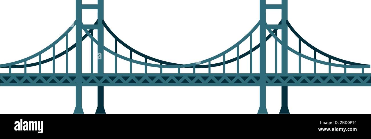 Ilustración de vector de puente integrado Ilustración del Vector