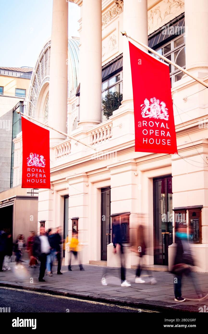 The Royal Opera House, Covent Garden, Londres, Reino Unido Foto de stock