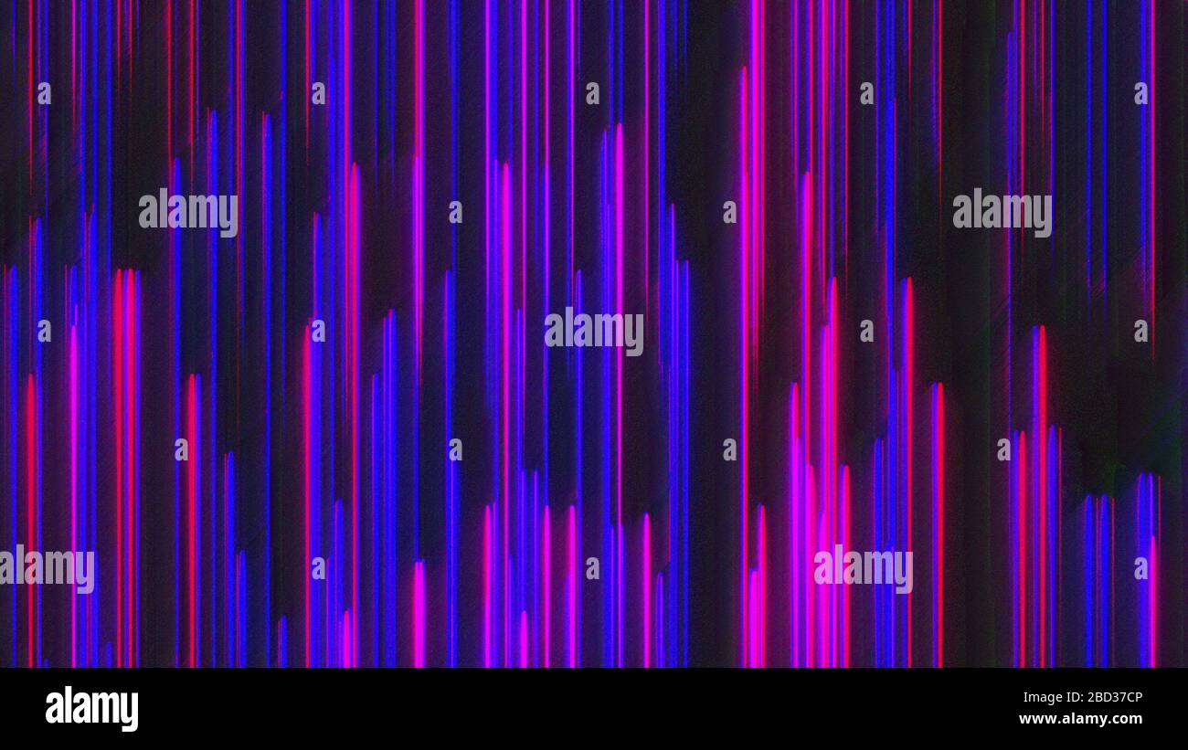 Bandas de aberración cromática generadas por ordenador. Ruido multicolor de  píxeles. reproducción 3d de fondo abstracto Fotografía de stock - Alamy
