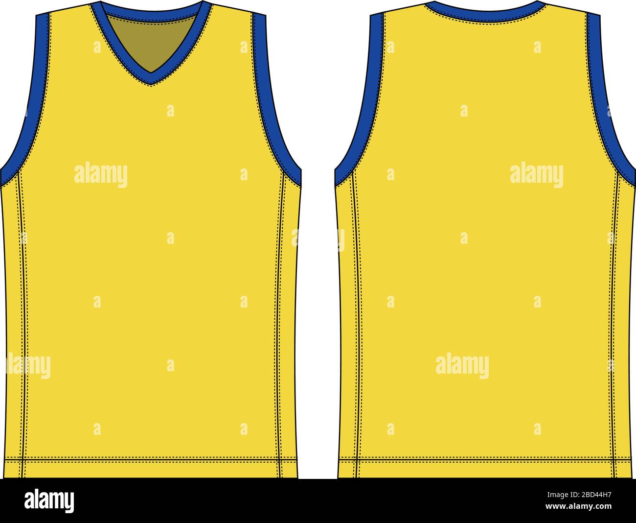 ilustración de la plantilla de la camiseta de tirantes/uniforme de  baloncesto Imagen Vector de stock - Alamy