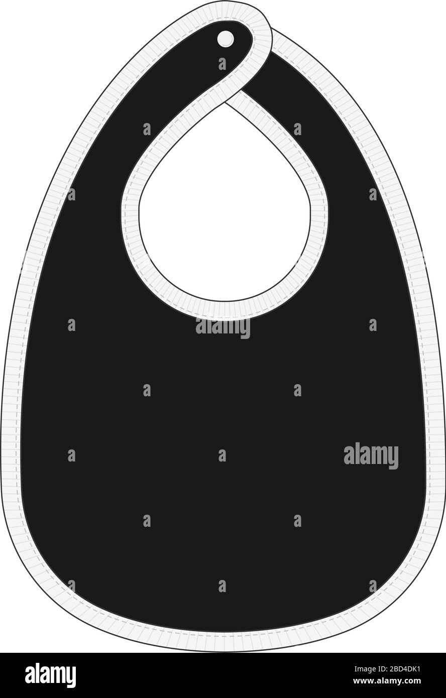 Vectores de babero vectores Imágenes de stock en blanco y negro - Alamy