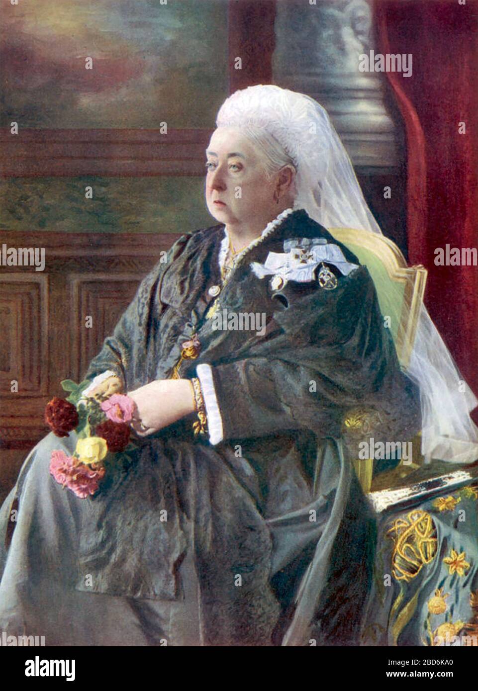 LA REINA VICTORIA (1819-1901) en su Jubileo de Diamante de 1897 Foto de stock
