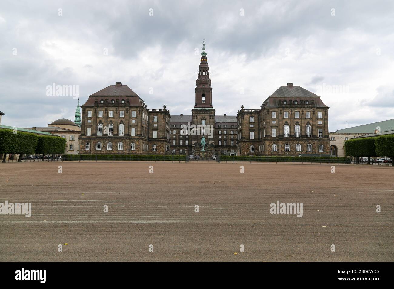 Palacio Christiansborg en Kopenhagen, Dinamarca Foto de stock