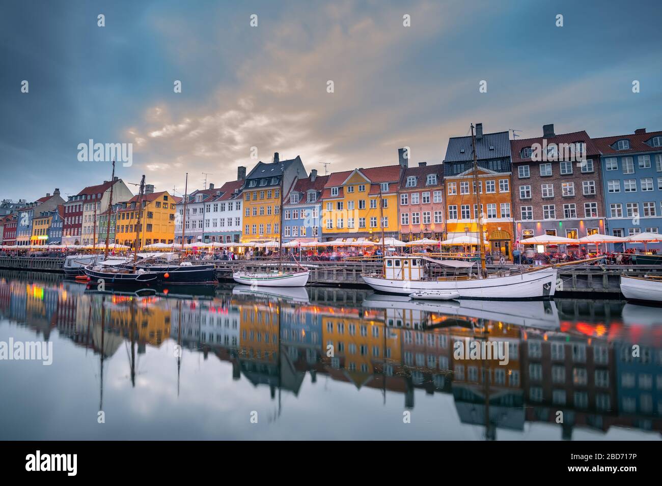 Hermosa ciudad de Copenhague en Dinamarca Foto de stock