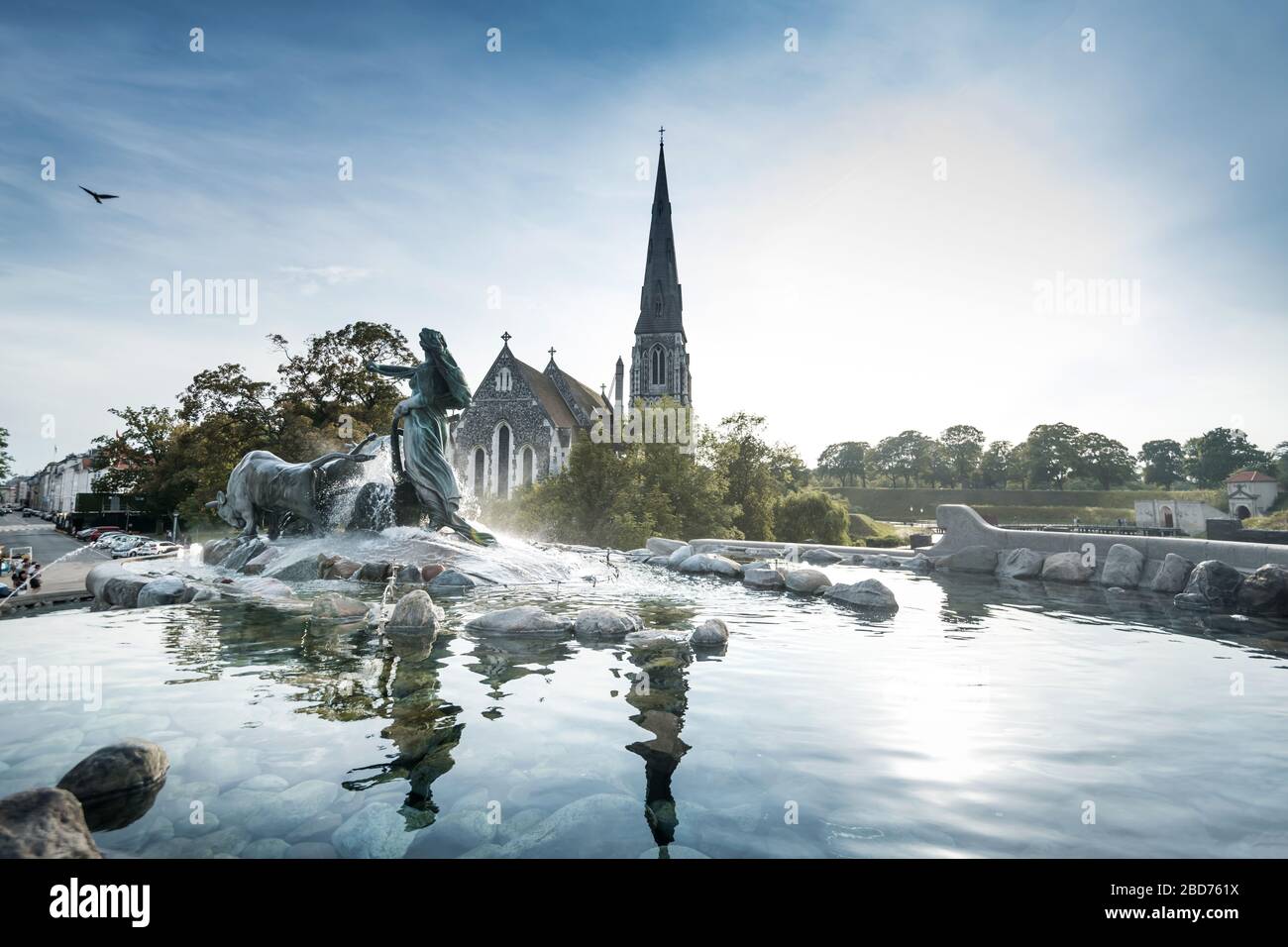 Hermosa ciudad de Copenhague en Dinamarca Foto de stock