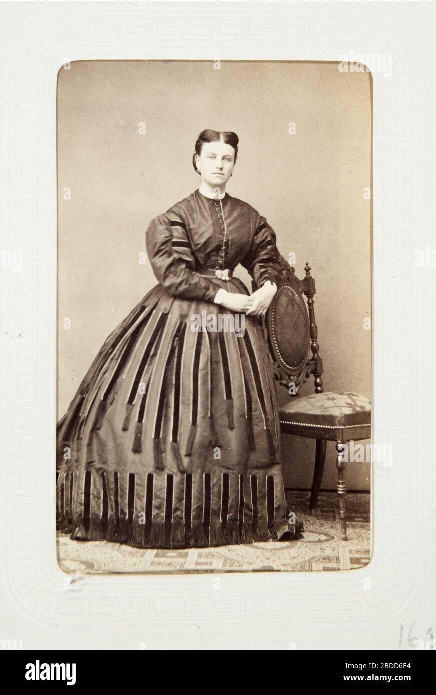 'Fotografiporträtt; Fotografiporträtt fru Dearing.; segunda mitad del siglo XIX fecha QS:P571,+1850-00-00T00:00:00Z/7; LSH 107792 (hm dig18946); ' Foto de stock
