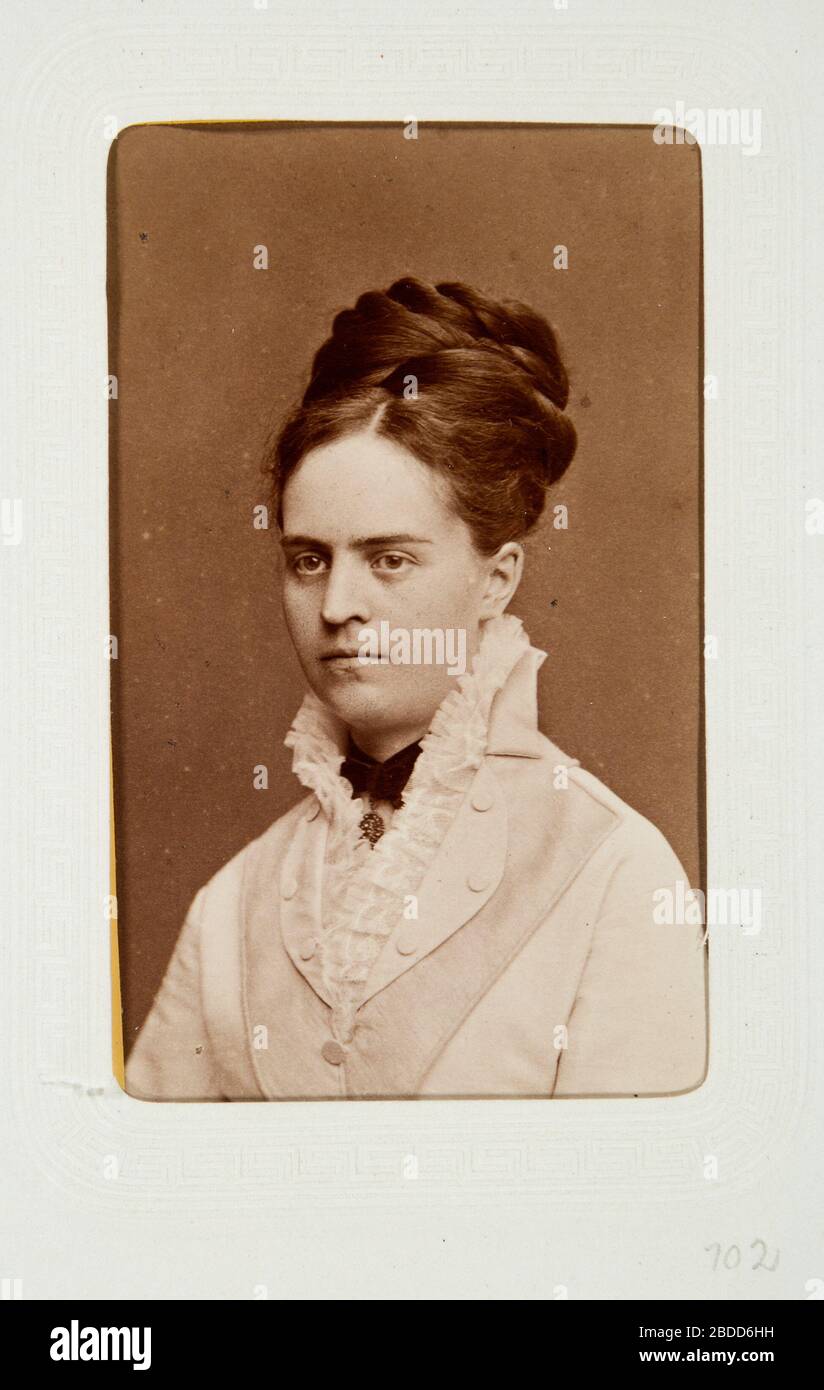 'Fotografiporträtt; Fotografiporträtt på Hilda Bergman.; segunda mitad del siglo XIX fecha QS:P571,+1850-00-00T00:00:00Z/7; LSH 107758 (hm dig18912); ' Foto de stock